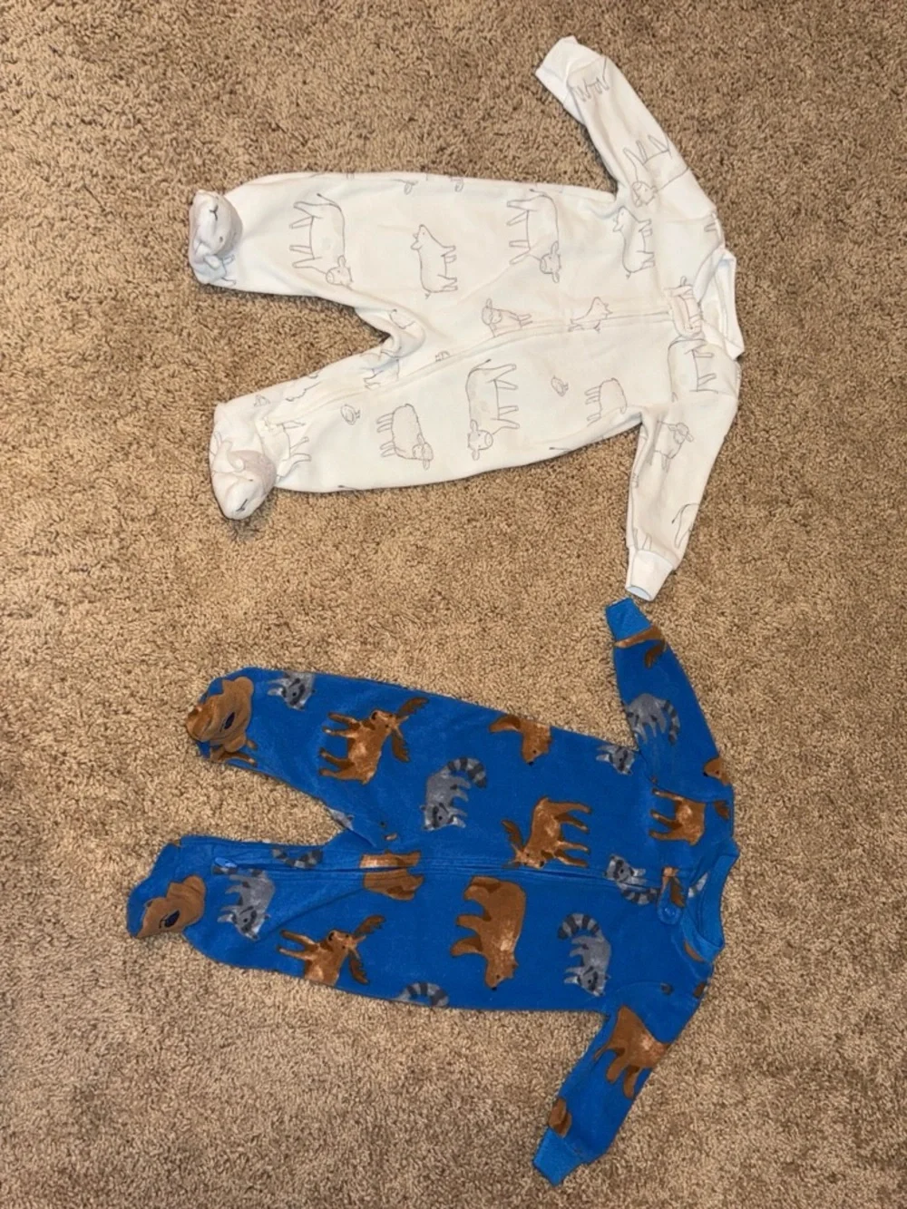 Kids Footed One-Piece Pajama - Animal Print